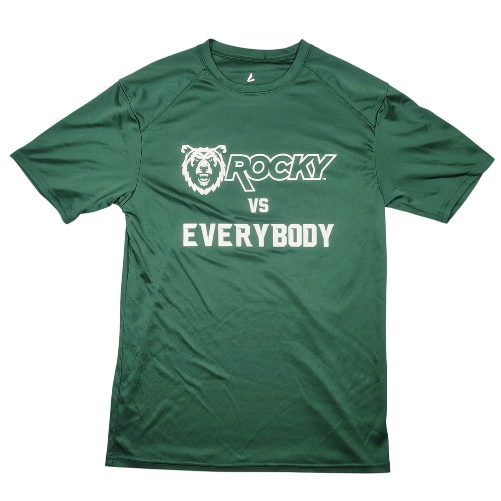 BSN Sports Rocky Mountain College Shirt Mens M Green Battlin Bears Polyester Tee